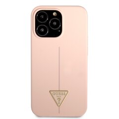 Guess Silicone Line Triangle Case for iPhone 13 Pro Pink цена и информация | Чехлы для телефонов | kaup24.ee
