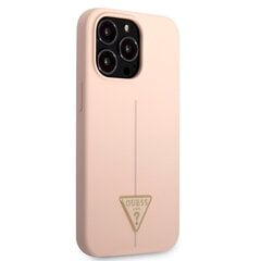 Guess Silicone Line Triangle чехол для iPhone 13 Pro Pink цена и информация | Чехлы для телефонов | kaup24.ee