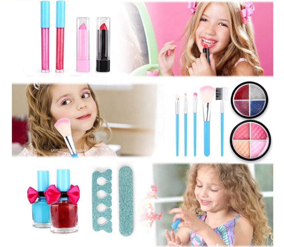 Laste kosmeetikakomplekt kohvriga цена и информация | Tüdrukute mänguasjad | kaup24.ee