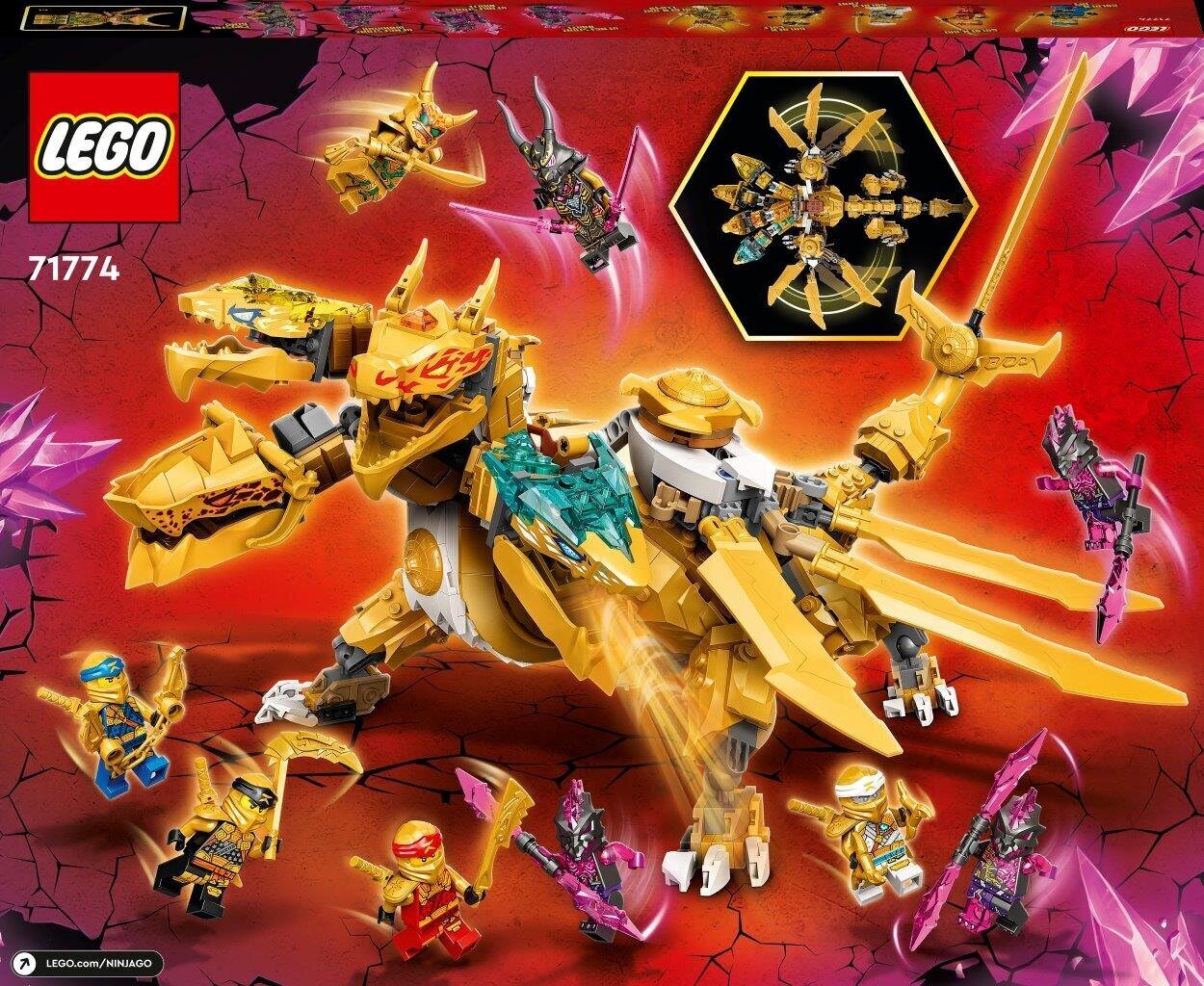 71774 LEGO® NINJAGO® Lloyd золотой ультра-дракон цена | kaup24.ee