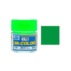 Краска Mr.Hobby - Mr.Color C-175 Fluorescent Green, 10 мл цена и информация | Принадлежности для рисования, лепки | kaup24.ee