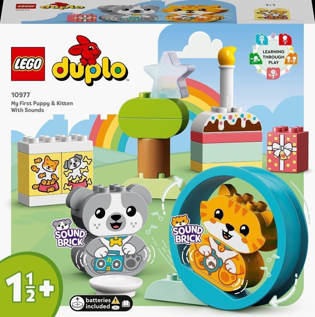 10977 LEGO® DUPLO Minu esimene kutsikas ja kassipoeg koos helidega hind ja info | Klotsid ja konstruktorid | kaup24.ee