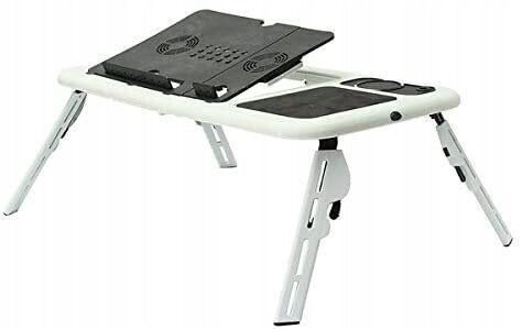 Kokkupandav sülearvutilaud koos jahutiga E-Table цена и информация | Arvutilauad, kirjutuslauad | kaup24.ee