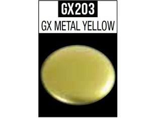 Краска Mr.Hobby - Mr.Color GX Metal Yellow, GX-203, 18 мл цена и информация | Принадлежности для рисования, лепки | kaup24.ee