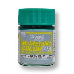 Краска Mr.Hobby - Mr.Color GX Metal Green, GX-205, 18 мл цена и информация | Принадлежности для рисования, лепки | kaup24.ee