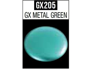Краска Mr.Hobby - Mr.Color GX Metal Green, GX-205, 18 мл цена и информация | Принадлежности для рисования, лепки | kaup24.ee
