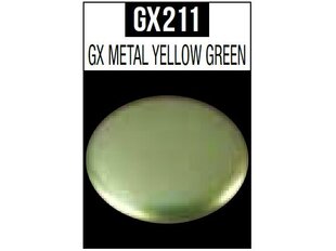 Краска Mr.Hobby - Mr.Color GX Metal Yellow Green, GX-211, 18 мл цена и информация | Принадлежности для рисования, лепки | kaup24.ee