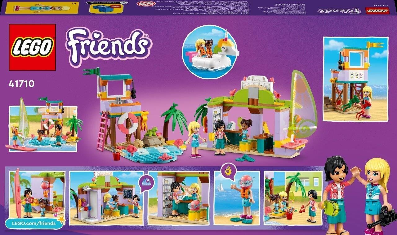 41710 LEGO® Friends Surfarite rannameelelahutus цена и информация | Klotsid ja konstruktorid | kaup24.ee