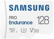 Samsung Pro Endurance 128 GB microSDXC™ kaart + SD-adapter (MB-MJ128KA/EU) цена и информация | Mobiiltelefonide mälukaardid | kaup24.ee