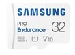 Samsung Pro Endurance 32GB microSDXC™ kaart + SD-adapter (MB-MJ32KA/EU) hind ja info | Mobiiltelefonide mälukaardid | kaup24.ee