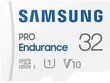 Samsung Pro Endurance 32GB microSDXC™ kaart + SD-adapter (MB-MJ32KA/EU) цена и информация | Mobiiltelefonide mälukaardid | kaup24.ee