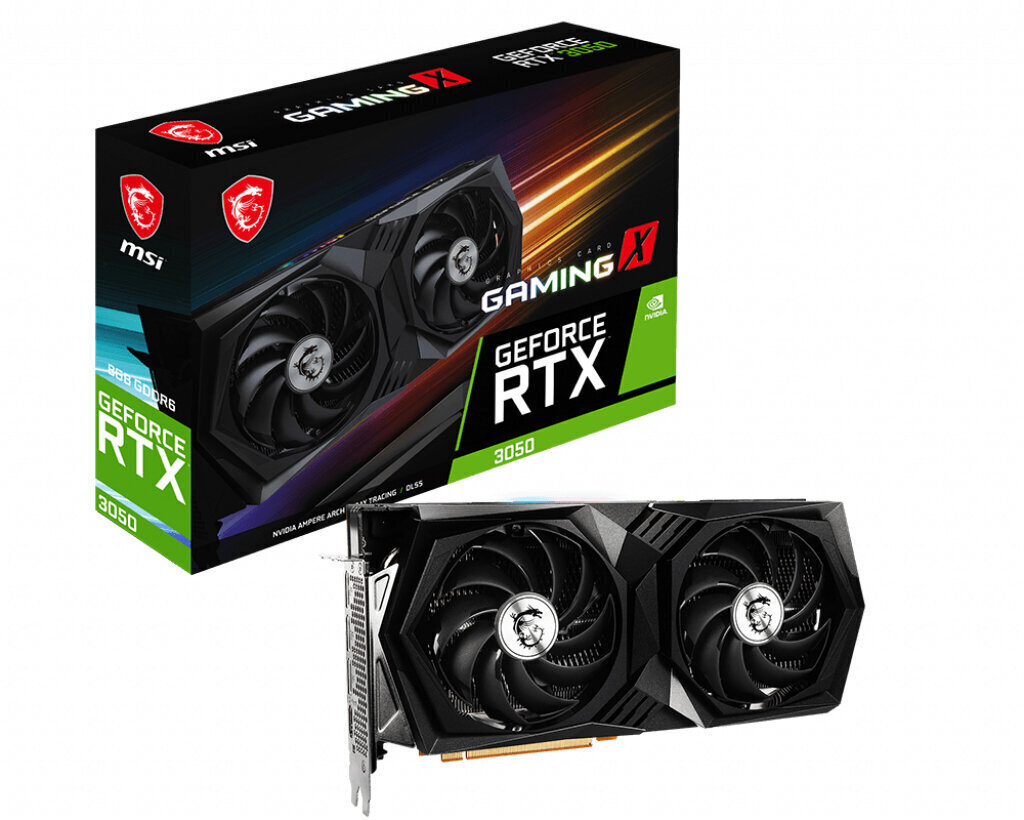 MSI GeForce RTX 3050 X 8G Nvidia цена и информация | Videokaardid (GPU) | kaup24.ee