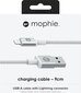 Mophie MPH034WHT, USB hind ja info | Mobiiltelefonide kaablid | kaup24.ee