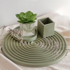 Декоративный поднос Sart Craft Round Olive, 25 см цена и информация | Детали интерьера | kaup24.ee