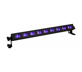 LED UV-BAR 9 светильник UV, 9x 3W LED, черный цена и информация | Праздничные декорации | kaup24.ee