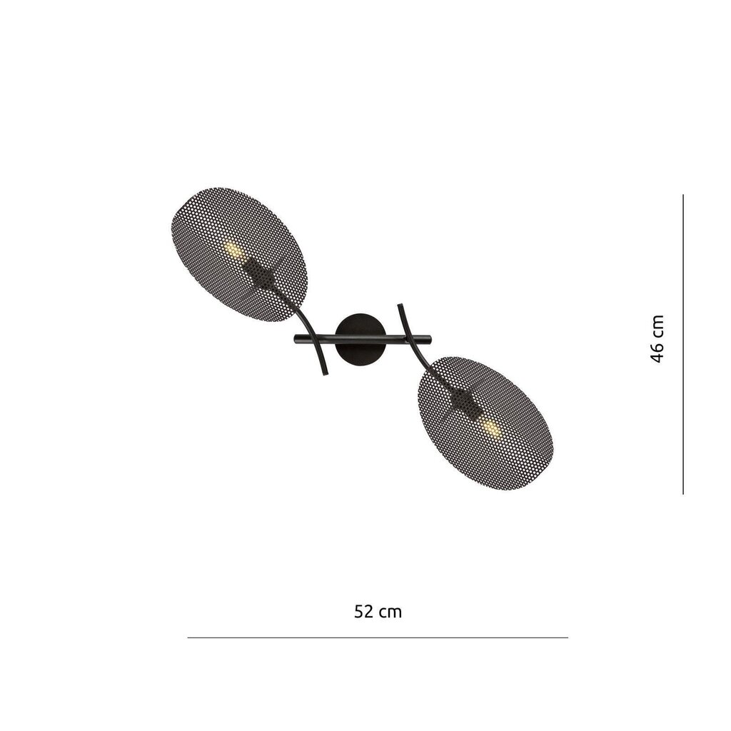 Lamp Emibig Gladio K2 Black hind ja info | Seinavalgustid | kaup24.ee