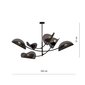 Lamp Emibig Gladio 6 Black hind ja info | Rippvalgustid | kaup24.ee