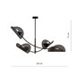 Lamp Emibig Gladio 4 Black hind ja info | Rippvalgustid | kaup24.ee