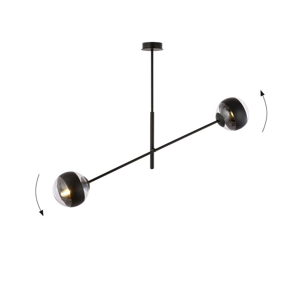 Lamp Emibig Linear 2 Black/Stripe hind ja info | Rippvalgustid | kaup24.ee