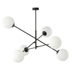 Lamp Emibig Linear 6 Black/Opal цена и информация | Люстры | kaup24.ee