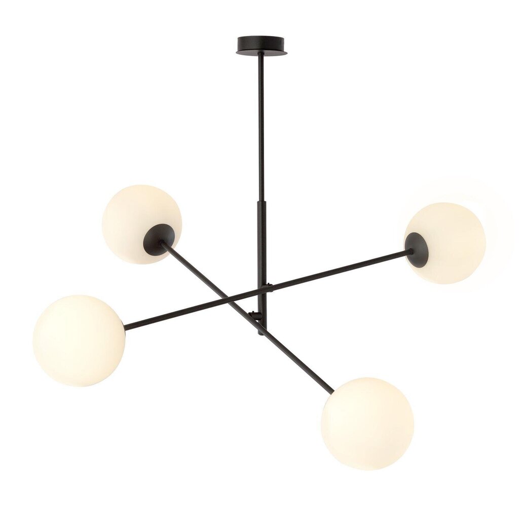 Lamp Emibig Linear 4 Black/Opal hind ja info | Rippvalgustid | kaup24.ee