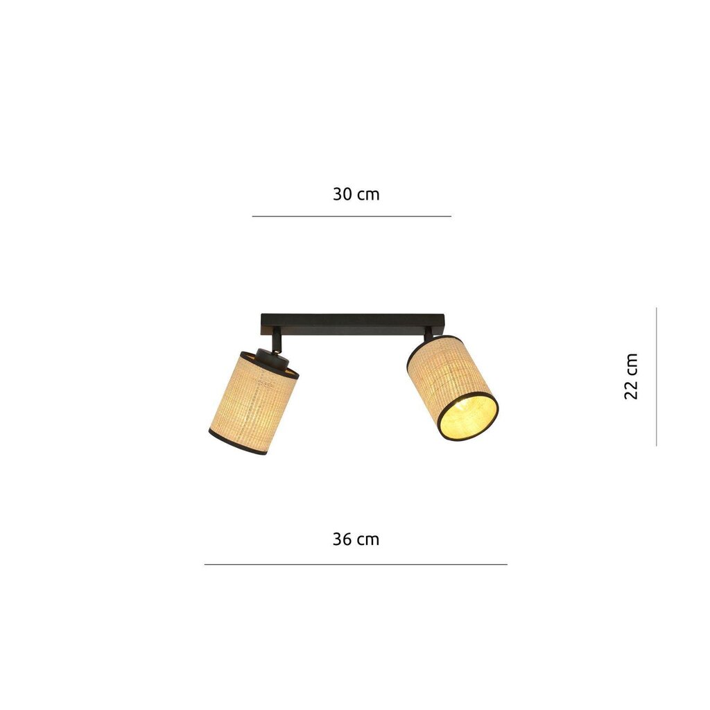 Lamp Emibig Yoga 2 Black цена и информация | Laelambid | kaup24.ee