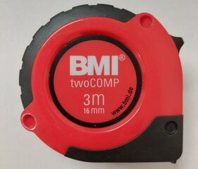 Mõõdulint BMI twoComp (3 m) цена и информация | Механические инструменты | kaup24.ee