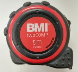 Рулетка BMI twoCOMP (5 м; 25 мм) цена и информация | Механические инструменты | kaup24.ee