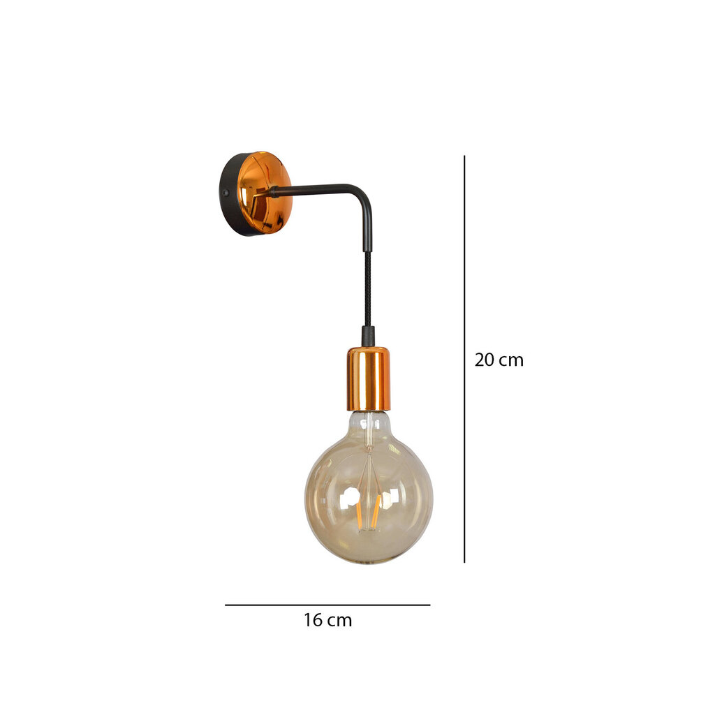 Seinavalgusti Emibig UNIVERSAL K1 BLACK hind ja info | Seinavalgustid | kaup24.ee