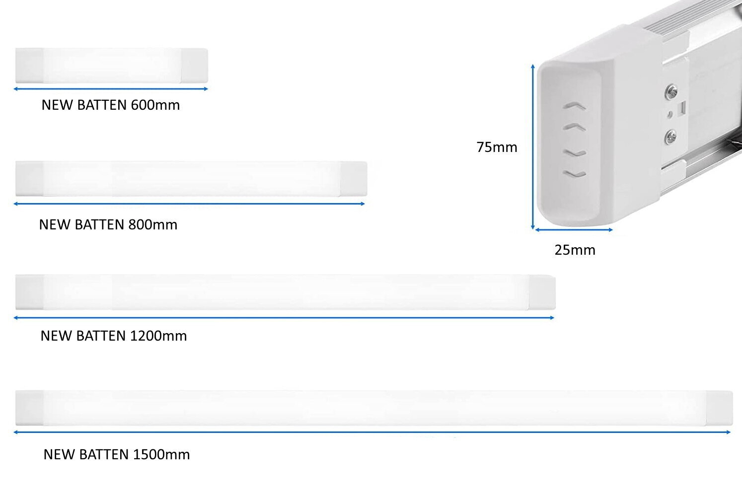 LED valgusti G.LUX GL-LED-NEW BATTEN-50W-1500mm hind ja info | Laelambid | kaup24.ee