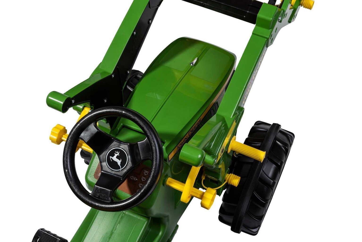 RollyFarmtrac John Deere 7310R pedaaltraktor eesmise künaga цена и информация | Poiste mänguasjad | kaup24.ee