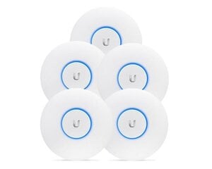 Точка доступа Wi-fi Ubiquiti UniFi UAP-AC-LR-5 (5-Pack) 2.4 - 5.867 Mbit цена и информация | Маршрутизаторы (роутеры) | kaup24.ee