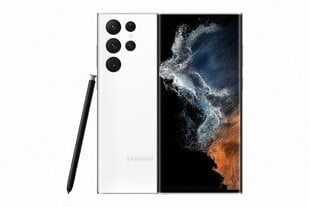 Samsung Galaxy S22 Ultra 5G 12/256GB SM-S908BZWG Phantom White цена и информация | Мобильные телефоны | kaup24.ee
