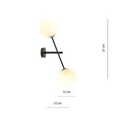 Lamp Emibig Linear K2 Black/Opal цена и информация | Настенные светильники | kaup24.ee