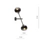Lamp Emibig Linear K2 Black/Stripe hind ja info | Seinavalgustid | kaup24.ee