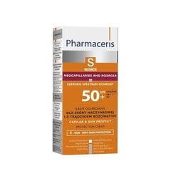 Pharmaceris S Capilar Sun Protect SPF 50+ крем для лица 50ml цена и информация | Кремы от загара | kaup24.ee