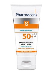 Laste näokaitsekreem PHARMACERIS S, SPF50+, 50ml (alates esimesest päevast) цена и информация | Кремы от загара | kaup24.ee