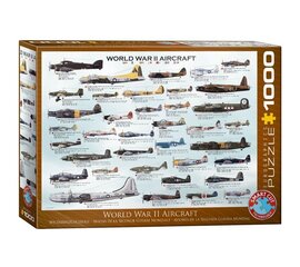 Pusle Eurographics, 6000-0075, WWII Aircraft, 1000 tk цена и информация | Пазлы | kaup24.ee