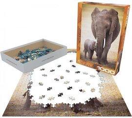 Pusle Eurographics, 6000-0270, Elephant and Baby, 1000 tk цена и информация | Пазлы | kaup24.ee