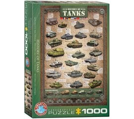 Пазл Eurographics, 6000-0381, History of Tanks, 1000 шт. цена и информация | Пазлы | kaup24.ee