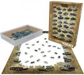 Pusle Eurographics, 6000-0388, World War II Tanks, 1000 tk hind ja info | Pusled | kaup24.ee