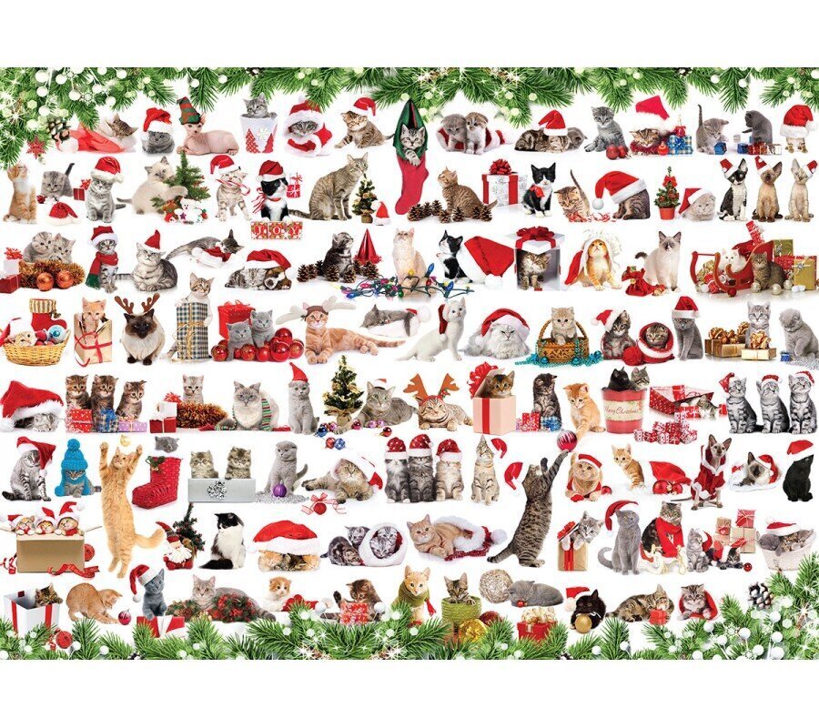 Pusle Eurographics, 6000-0940, Holiday Cats, 1000 tk kaina ir informacija | Pusled | kaup24.ee