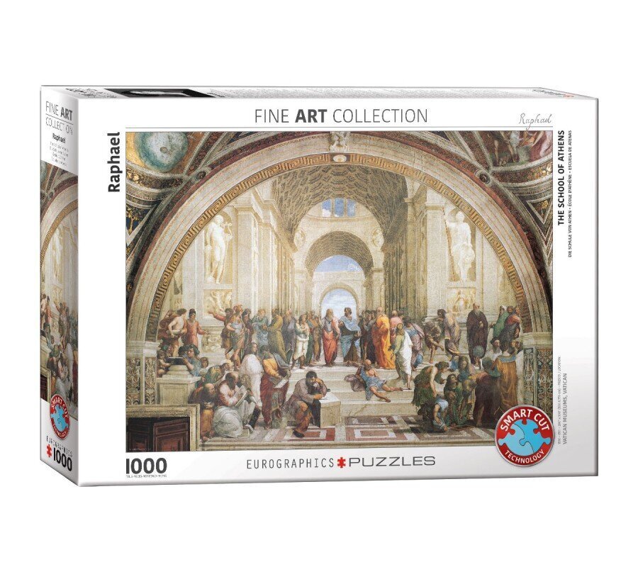 Pusle Eurographics, 6000-4141, School of Athens, 1000 tk hind ja info | Pusled | kaup24.ee