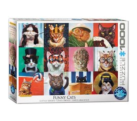 Pusle Eurographics, 6000-5522, Funny Cats, 1000 tk цена и информация | Пазлы | kaup24.ee