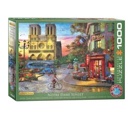 Pusle Eurographics, 6000-5530, Notre Dame Sunset, 1000 tk hind ja info | Pusled | kaup24.ee