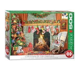 Pusle Eurographics, 6500-5502, Christmas by the Fireplace, 500 tk цена и информация | Пазлы | kaup24.ee