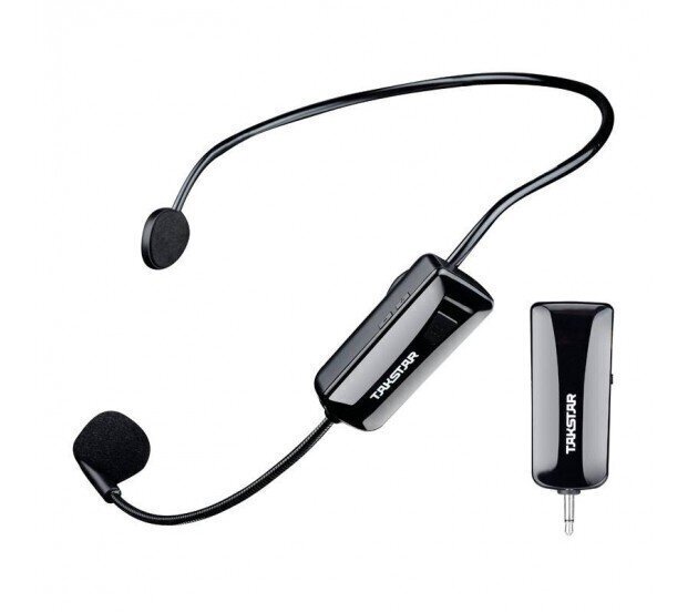 Takstar, HM-200W juhtmevaba süsteem, laetava mikrofoni saatja ja vastuvõtjaga, must. hind ja info | Mikrofonid | kaup24.ee