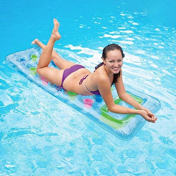 Täispuhutav madrats Intex Wet Set, 188x71 cm цена и информация | Täispuhutavad veemänguasjad ja ujumistarbed | kaup24.ee