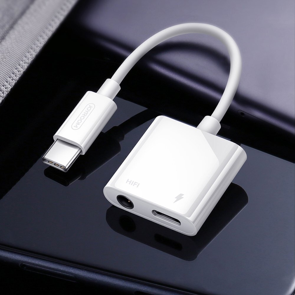 Adapter Joyroom, USB-C - USB-C / 3.5mm mini jack цена и информация | Mobiiltelefonide kaablid | kaup24.ee