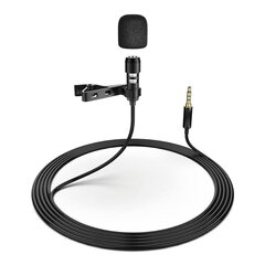 Mikrofon klambriga Platinet, must цена и информация | Микрофоны | kaup24.ee